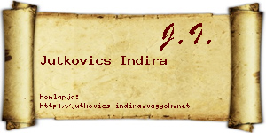 Jutkovics Indira névjegykártya